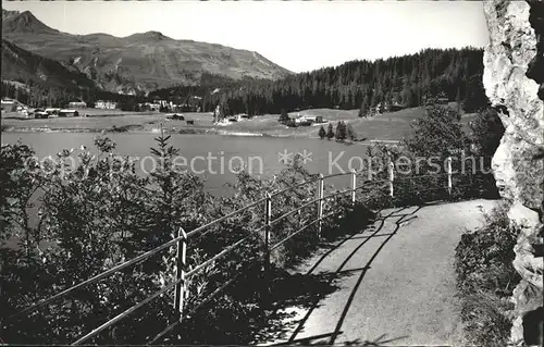 Davosersee gegen Hoehwald und Wolfgang Kat. Davos