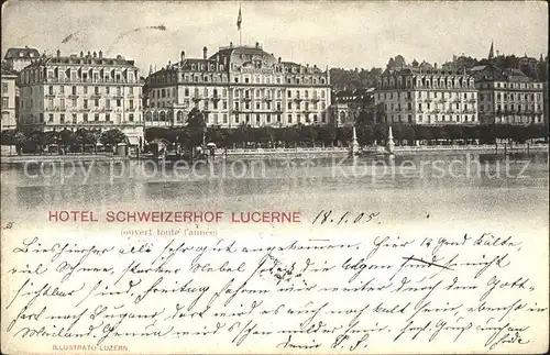 Luzern LU Hotel Schweizerhof / Luzern /Bz. Luzern City