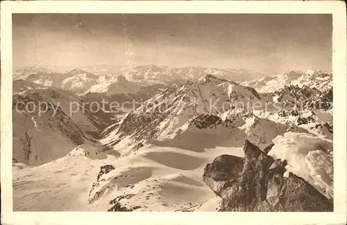 Glarus GL Blick vom Egghorn auf Glarner Alpen Kat. Glarus
