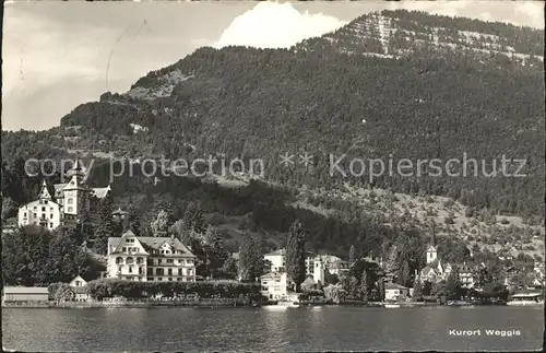 Weggis LU Vierwaldstaettersee und Rigi Kat. Weggis