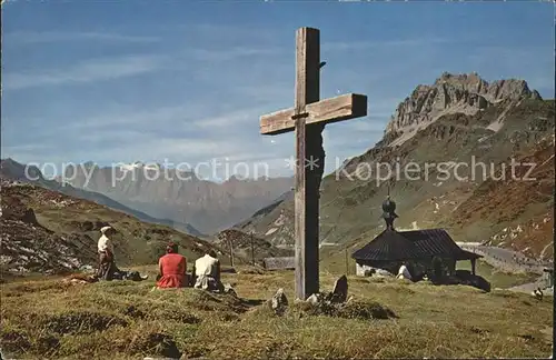 Flueelen UR Klausenpasshoehe Kreuz Kapelle Kat. Flueelen