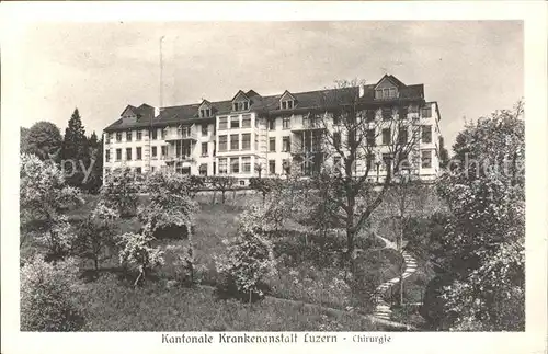 Luzern LU Kantonale Krankenanstalt Chirurgie / Luzern /Bz. Luzern City