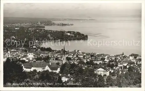 Rorschach Bodensee Bodensee mit Horn Arbon und Romanshorn Buchten / Rorschach /Bz. Rorschach