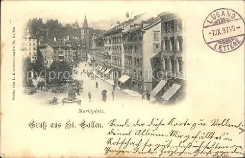 St Gallen SG Marktplatz Kat. St Gallen