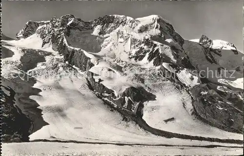 Zermatt VS Breithorn vom Gornergrat gesehen Kat. Zermatt