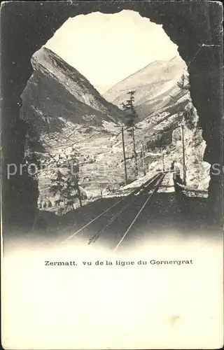 Zermatt VS Eisenbahnlinie Kat. Zermatt