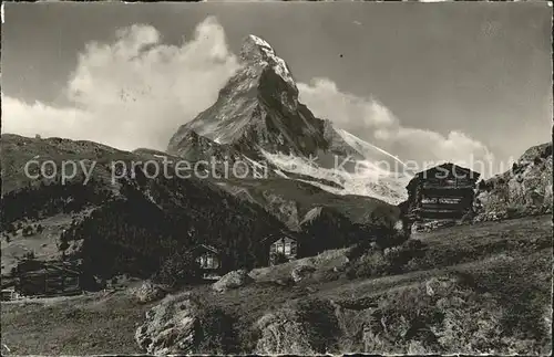 Zermatt VS Winkelmatten mit Matterhorn Kat. Zermatt