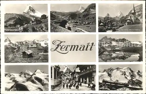 Zermatt VS Ansichten Kat. Zermatt