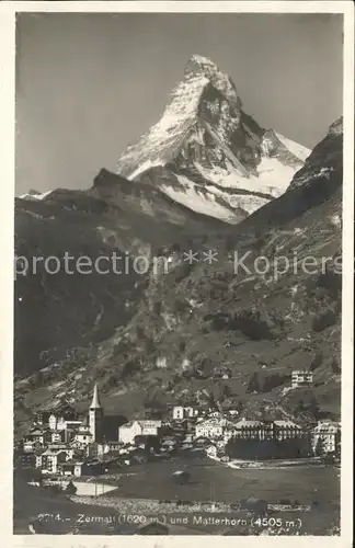 Zermatt VS mit Matterhorn Kat. Zermatt