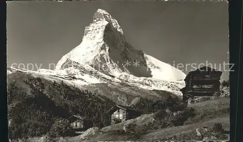 Zermatt VS Winkelmatten mit Matterhorn Kat. Zermatt