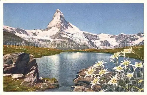 Matterhorn VS See mit Edelweiss Kat. Matterhorn