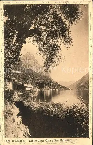 Oria Lago di Lugano Lago e San Mamette / Lugano /Bz. Lugano City