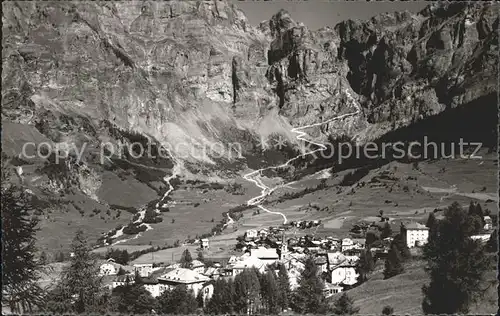 Leukerbad mit Gemmiweg Kat. Loeche les Bains