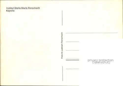 Rorschach Bodensee Institut Stella Maris Kapelle / Rorschach /Bz. Rorschach