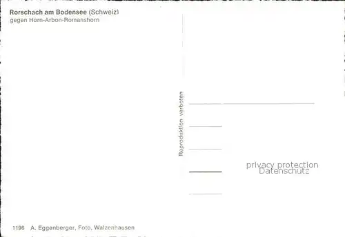 Rorschach Bodensee Bodensee mit Horn Arbon Romanshorn / Rorschach /Bz. Rorschach