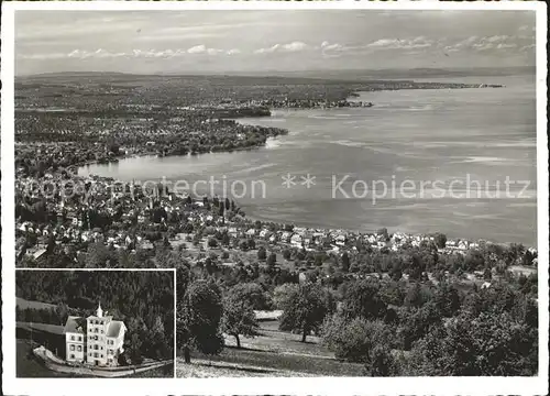 Rorschach Bodensee mit Blick auf Horn Arbon und Romanshorn Hotel Fuenflaenderblick / Rorschach /Bz. Rorschach