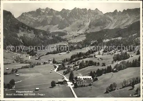 Rietbad Hotel Kurhaus Rietbad mit Saentiskette Kat. Nesslau