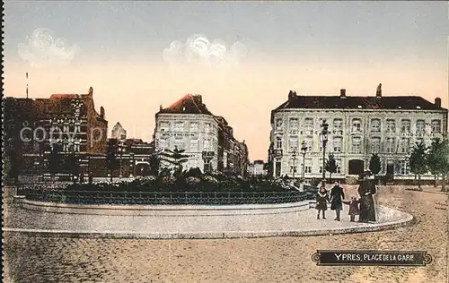 Ypres Ypern West Vlaanderen Place de la Gare Kat. 