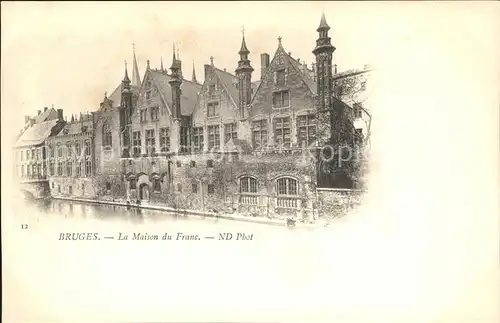 Bruges Flandre Maison du Franc Kat. 