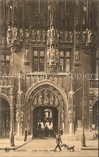 Bruxelles Bruessel Hotel de Ville Portail Kat. 