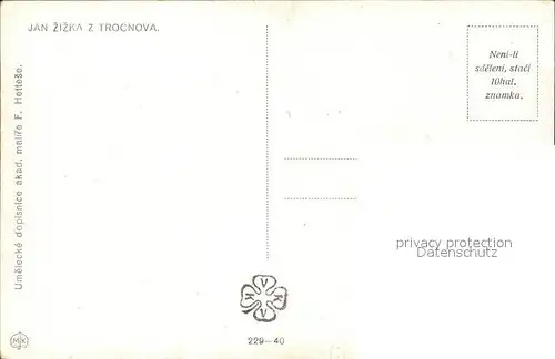 Tschechische Republik Jan Zizka Trocnova Kat. Tschechische Republik