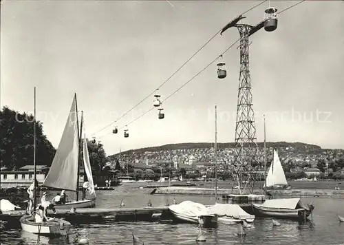 SAFFA Ausstellung Segelboote Gondel Hochbahn Kat. Zuerich