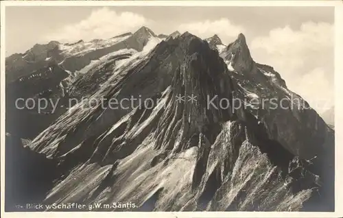 Saentis AR Blick von Schaefler Kat. Saentis