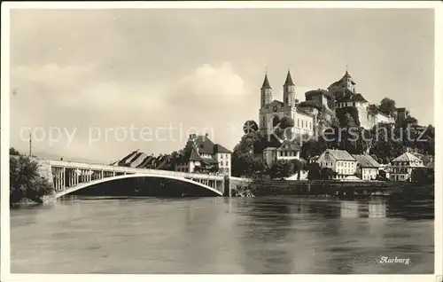 Aarburg AG Kirche am Fluss Bruecke Kat. Aarburg