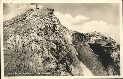 Saentis AR Gasthaus mit Observatorium Kat. Saentis