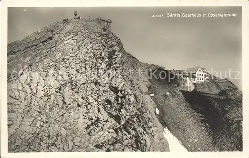Saentis AR Gasthaus mit Observatorium  Kat. Saentis