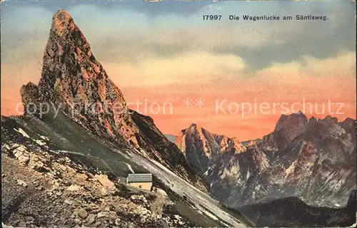 Saentis AR Wagenluecke am Saentisweg Kat. Saentis