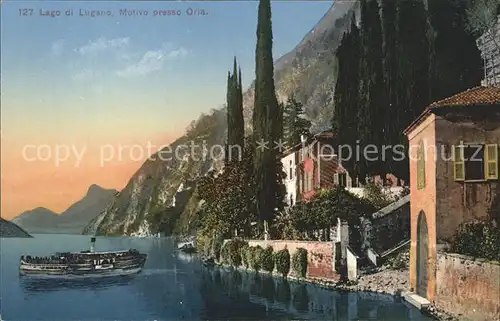 Oria Lago di Lugano Haeuser am see / Lugano /Bz. Lugano City