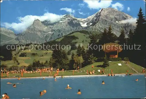 Adelboden Schwimmbad mit Grosslohner Kat. Adelboden