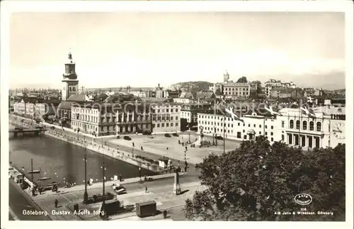 Goeteborg Gustav Adolfs torg Platz Denkmal Kat. 