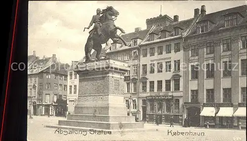 Kobenhavn Absalons Statue Reiterdenkmal Kat. Kopenhagen