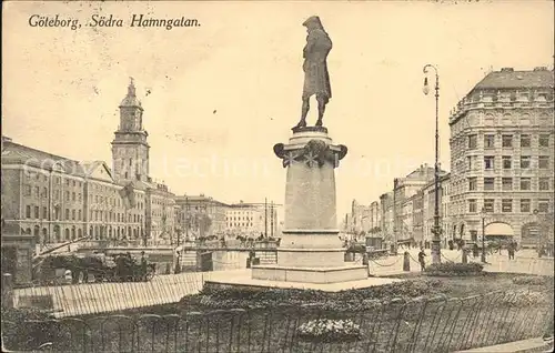 Goeteborg Soedra Hamngatan Statue Denkmal Kat. 