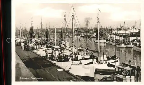 Goeteborg Fiskhamnen Fischerhafen Fischkutter Kat. 