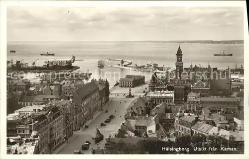 Haelsingborg Utsikt fran Kaernan Hafen Kat. Schweden