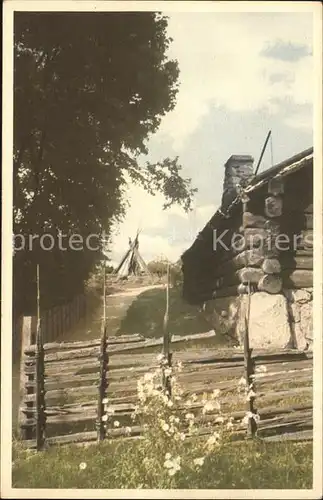 Skansen Stockholm Vaegen vid aelvrosgarden Kat. Stockholm