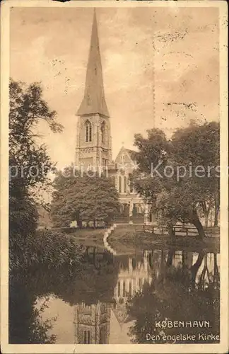 Kobenhavn Den engelske Kirke Kirche Kat. Kopenhagen