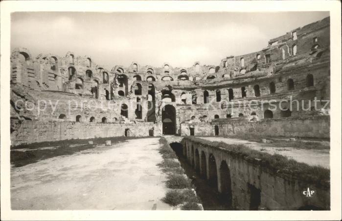 El Djem Interieur du Theatre Romain Historische Staette Kat ... El Djem Interieur du Theatre Romain Historische Staette Kat ...