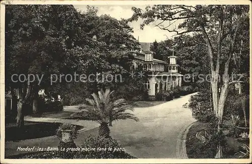 Mondorf les Bains Grande Piscine dans le parc Kat. Luxemburg