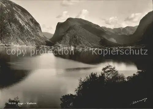 Vadheim Panorama Berge Kat. Sogn Norwegen