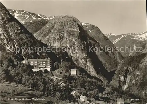 Stalheim Norwegen Turisthotell Gebirgspanorama Kat. Norwegen