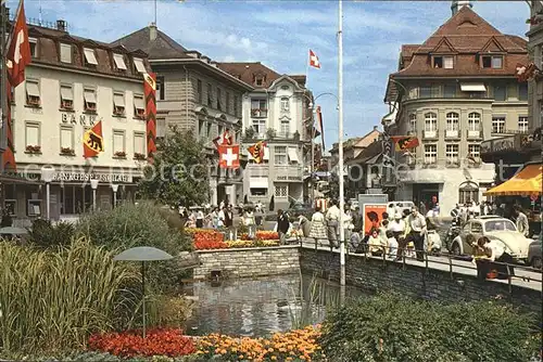 Interlaken BE Postplatz Autos Kat. Interlaken