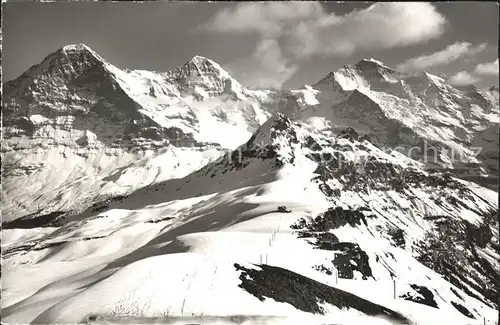 Grindelwald Maennlichen Eiger Moench Jungfrau Kat. Grindelwald