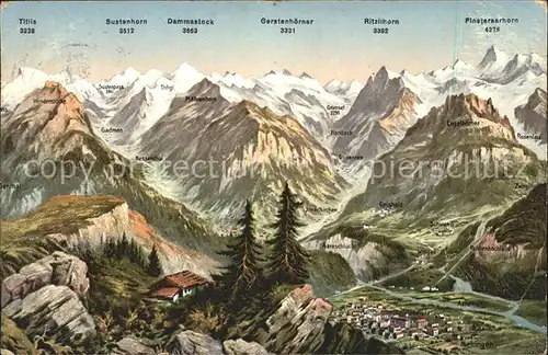 Meiringen BE Grimsel und Sustenpass mit Alpenpanorama Kat. Meiringen