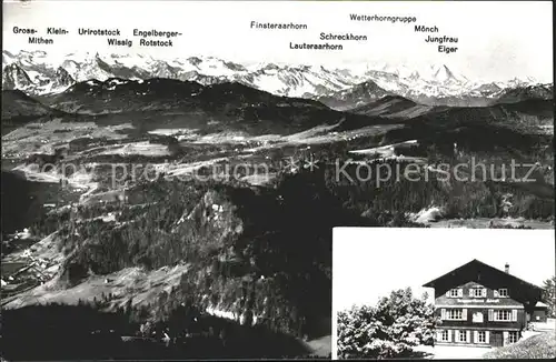 Hoernli Kulm Berggasthaus Hoernli mit Alpenpanorama Kat. Hoernli