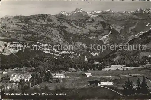 Stoos SZ Hotel Kurhaus Stoos mit Glaernischblick Kat. Stoos