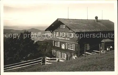 Hoernli Kulm Berggasthaus Hoernli mit Blick auf Bauma Kat. Hoernli